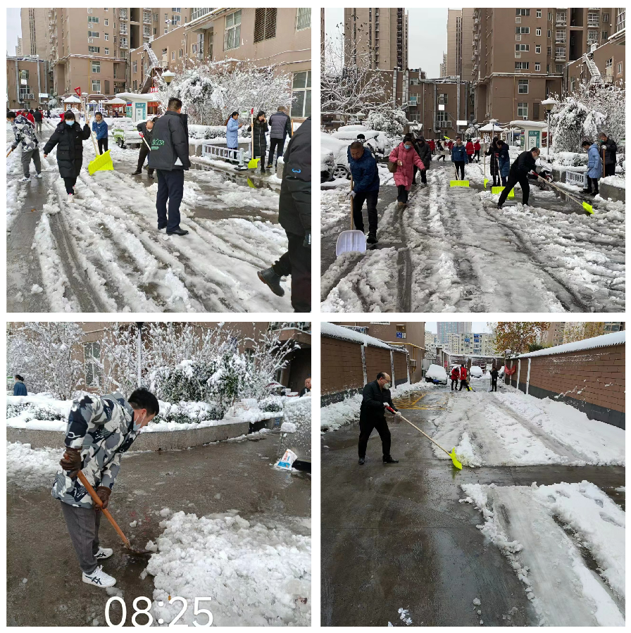 南浦集團眾志成城，掃雪保暢通